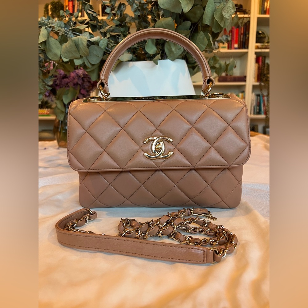 Chanel Trendy CC small camel color